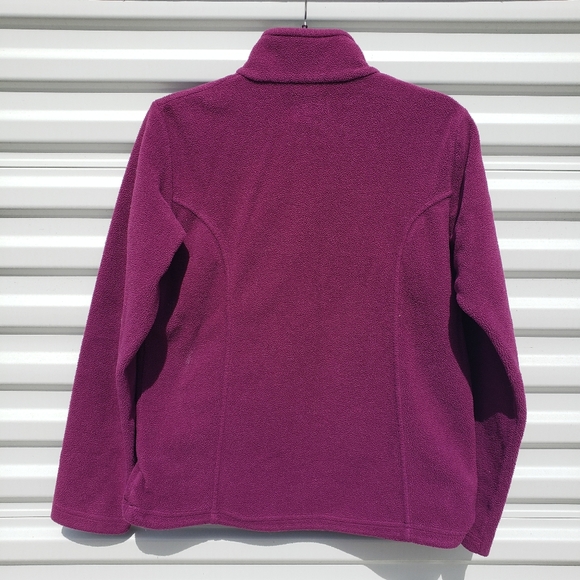 Bass Pro Shop plum purple fleece full zip jacket - Picture 4 of 6